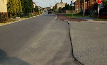 Widok na ul. Jedlińską w Bojszowach